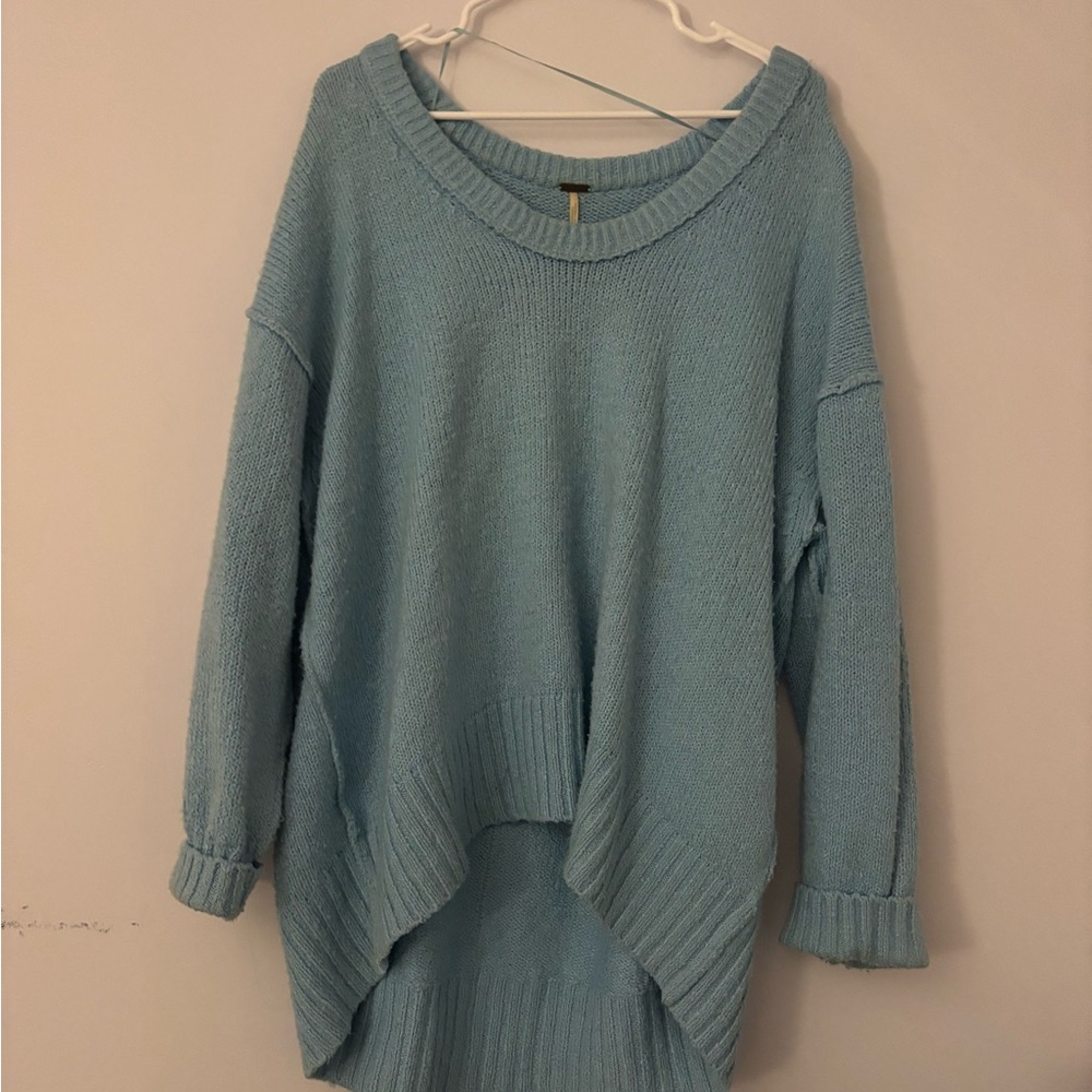 Free people Women's Blue oversized Sweater
